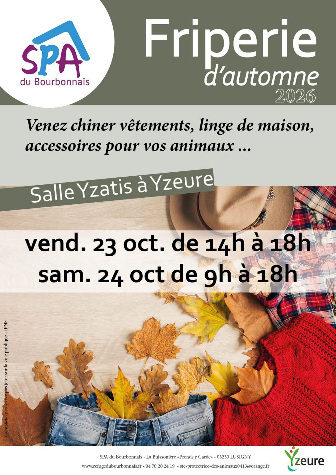 Friperie d&rsquo;automne 23 & 24 oct. 2026